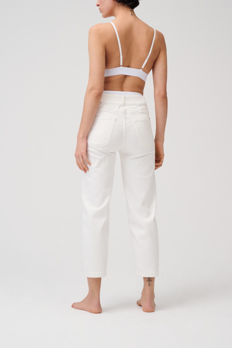 Cropped High Rise Denim