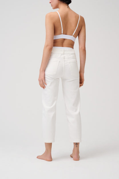 Cropped High Rise Denim