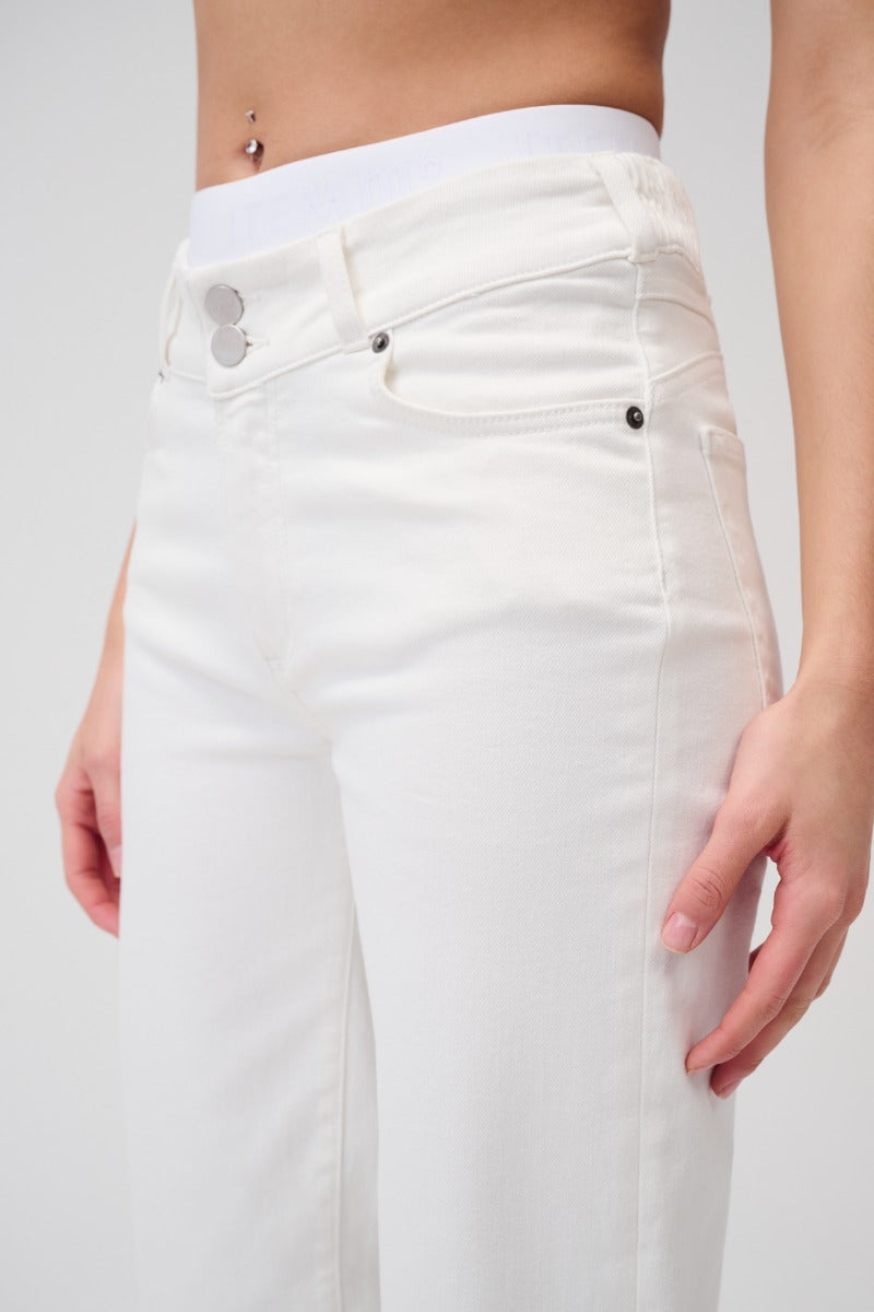 Cropped High Rise Denim
