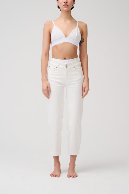 Cropped High Rise Denim