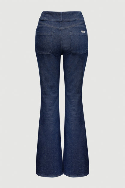 Flared High Rise Denim